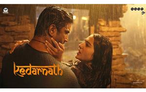 Poster of lead couple, Sushant Singh Rajput and Sara Ali Khan, Kedarnath